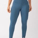 Legging Alta Compressão Com Bolso Azul Petróleo Run