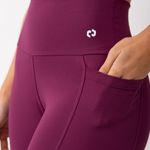 Legging Alta Compressão Com Bolso Roxa Run