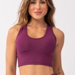 Top Nadador Alta Sustentação Com Bolso Roxo Run