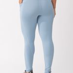 Legging Alta Compressão Com Bolso Azul Run