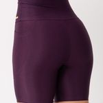 Bermuda Fitness Com Bolso Roxo Pure