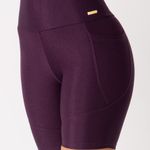 Bermuda Fitness Com Bolso Roxo Pure