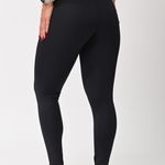 Legging Alta Compressão Preta e Off White Horizon