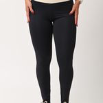 Legging Alta Compressão Preta e Off White Horizon