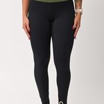 Legging Alta Compressão Preta e Verde Horizon