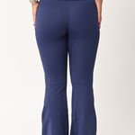 Calça Legging Fitness Cintura Alta Marinho Flare