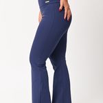 Calça Legging Fitness Cintura Alta Marinho Flare