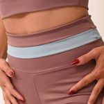 Legging Cintura Alta Feminina Rosê e Azul Rush