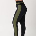Legging Cintura Alta Feminina Preto e Verde Rush