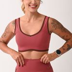 Top Alças Largas Com Bojo Rosa Capri