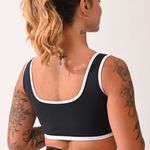 Top Alças Largas Com Bojo Preto Capri