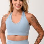 Top Fitness Com Bojo Azul Fluir