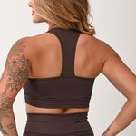 Top Fitness Com Bojo Marrom Fluir