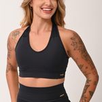 Top Fitness Com Bojo Preto Fluir