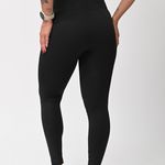 Legging Preto Com Detalhe Texturizado Seamless