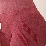 Legging Vermelho Com Detalhe Texturizado Seamless