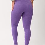Legging Lilás Com Detalhe Texturizado Seamless
