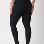 Legging Cós Alto Preta Jacquard Love