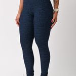 Legging Cós Alto Marinho Jacquard Love