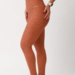 Legging Cós Alto Marrom Jacquard Love