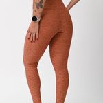 Legging Cós Alto Marrom Jacquard Love