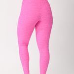Legging Cós Alto Rosa Jacquard Love