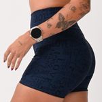 Short Cós Alto Marinho Jacquard Love