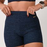 Short Cós Alto Marinho Jacquard Love
