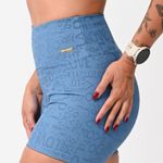 Short Cós Alto Azul Jacquard Love
