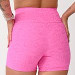 Short Cós Alto Rosa Jacquard Love