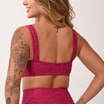Top Com Bojo Rosa Fúcsia Jacquard Love