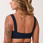 Top Com Bojo Marinho Jacquard Love