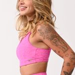 Top Com Bojo Rosa Jacquard Love