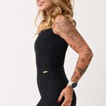 Macaquinho Decote Nas Costas Preto Jacquard Love