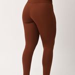 Legging Com Bolso Alta Compressão Marrom Sublime