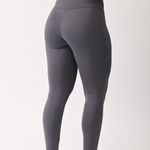 Legging Com Bolso Alta Compressão Cinza Sublime
