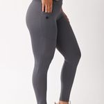 Legging Com Bolso Alta Compressão Cinza Sublime