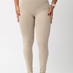 Legging Nude Cós Alto Com Detalhe Levanta Bumbum UP