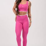 Legging Fitness Rosa Recortes Iris