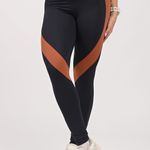 Legging Bolso No Cós Preta e Marrom Fusion