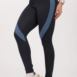 Legging Bolso No Cós Preta e Azul Fusion