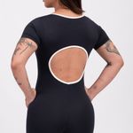Macaquinho Fitness Preto Fita JuPxt