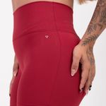 Short Fitness Cintura Alta Vermelho Básic JuPxt