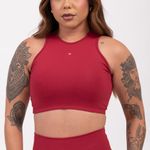 Top Cropped Fitness Vermelho Básic JuPxt
