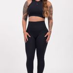 Legging Fitness Cintura Alta Preta Básic JuPxt