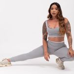 Legging Fitness Cintura Alta Cinza Casuale JuPxt