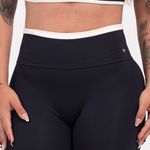 Short Fitness Cintura Alta Preto Casuale JuPxt