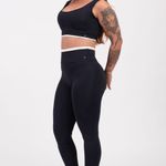 Conjunto Legging Fitness Cintura Alta Preto Casuale JuPxt