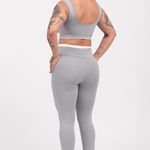 Conjunto Legging Fitness Cintura Alta Cinza Casuale JuPxt