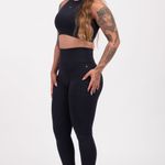 Conjunto Legging Fitness Cintura Alta Preto Básic JuPxt